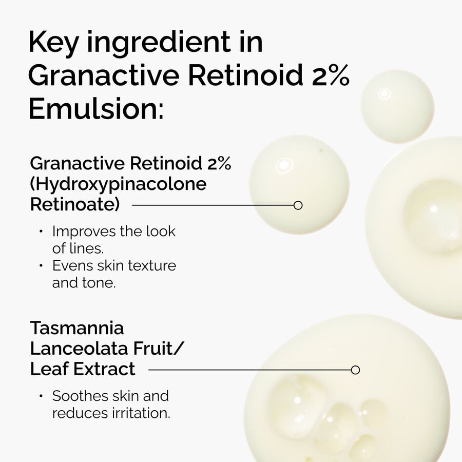 The Ordinary Treatment - Granactive Retinoid 2% Emulsion — Product Information　Xs