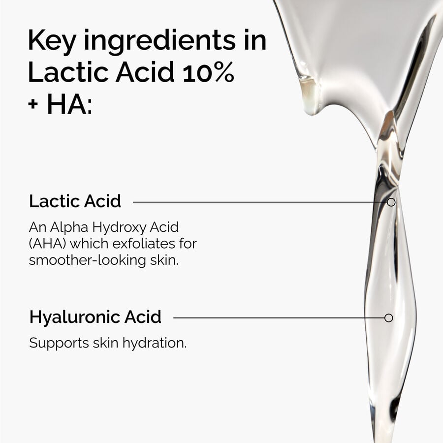The Ordinary Exfoliating Treatment - Lactic Acid 10% + HA — Details and Specifications　B5