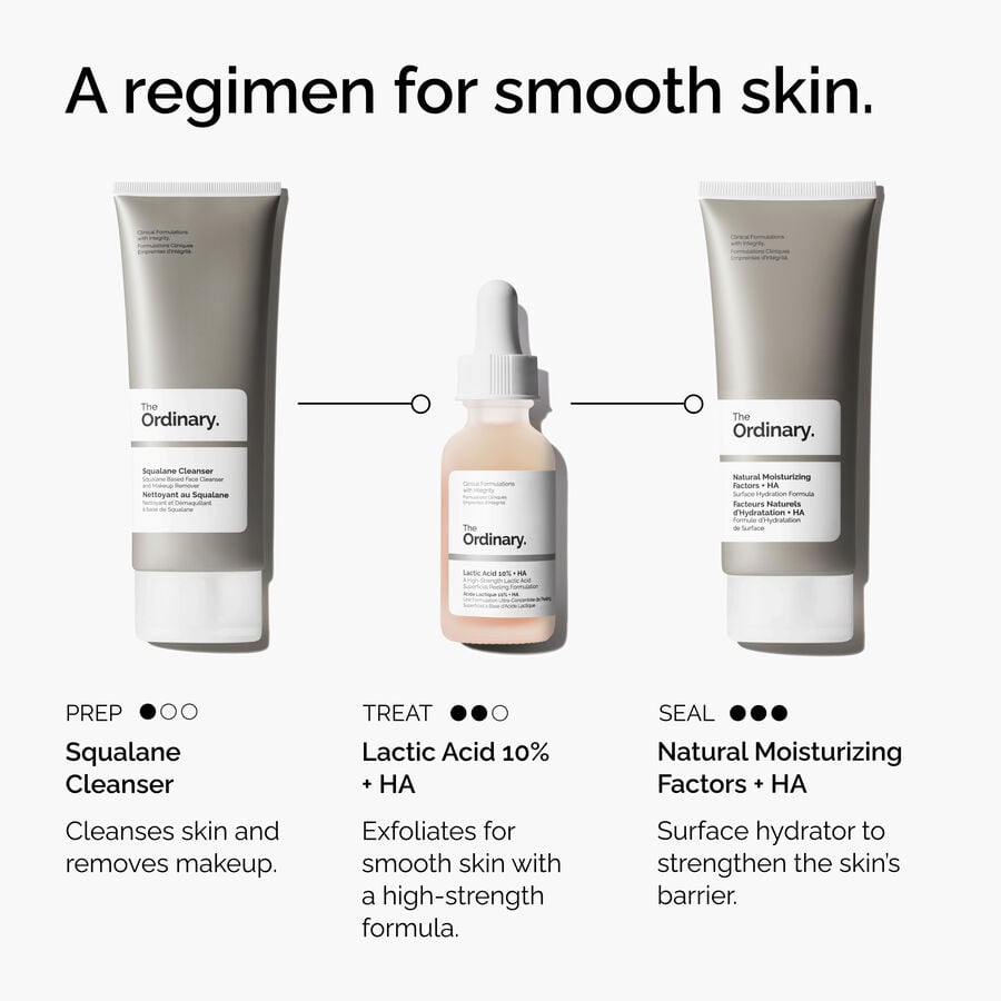 The Ordinary Exfoliating Treatment - Lactic Acid 10% + HA — Details and Specifications　B5