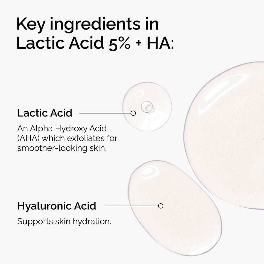 The Ordinary Exfoliating Treatment - Lactic Acid 5% + HA — Product Facts　VL